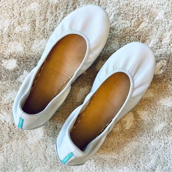 Tieks Shoes - Tieks Cool Gray Leather Foldable Ballet Flats Size 8